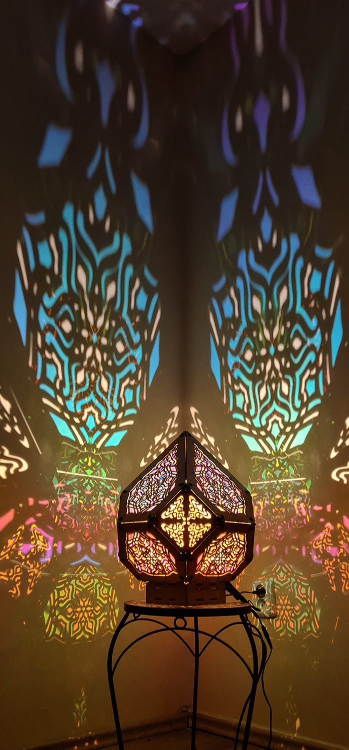 Blue Lotus Shadow Lamp