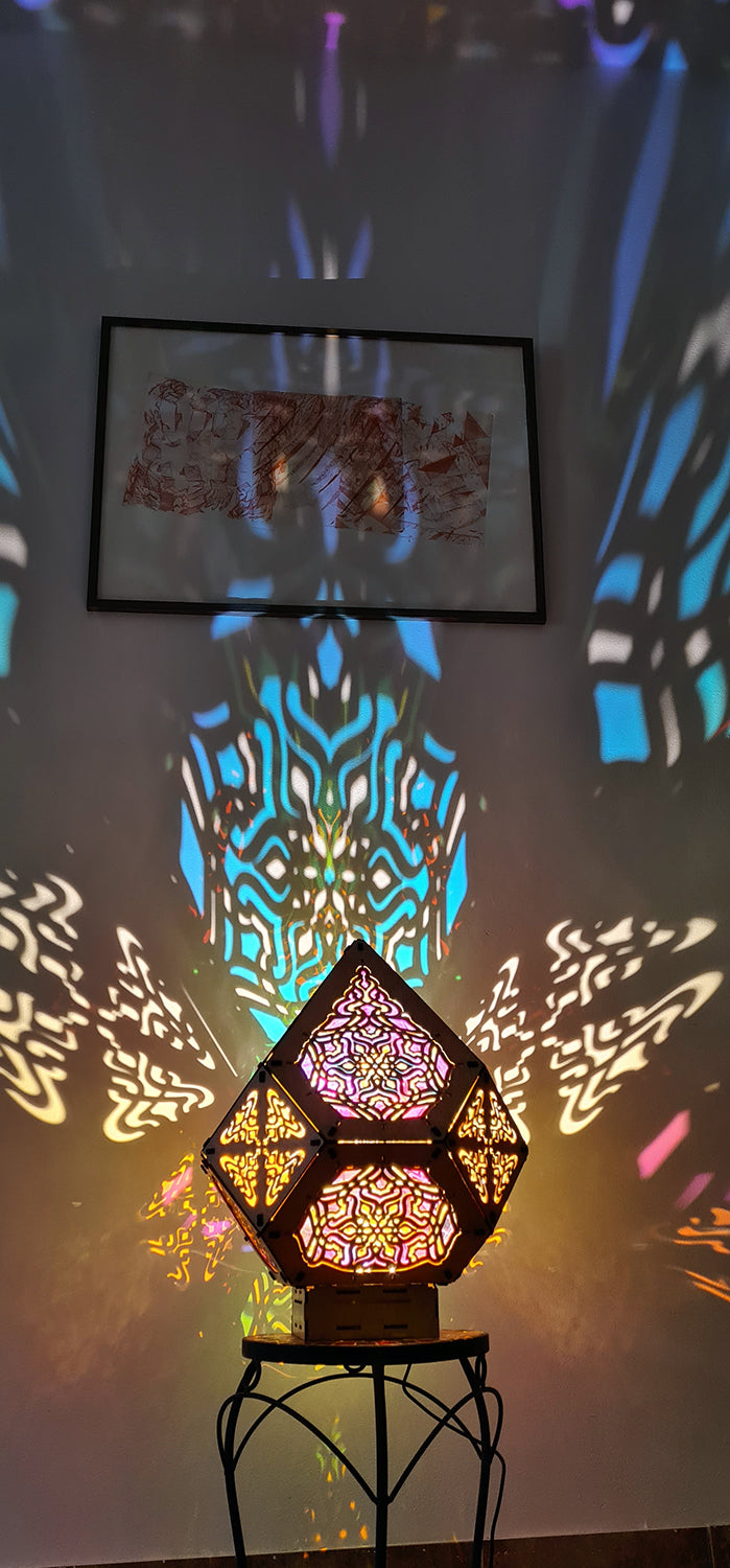 Blue Lotus Shadow Lamp