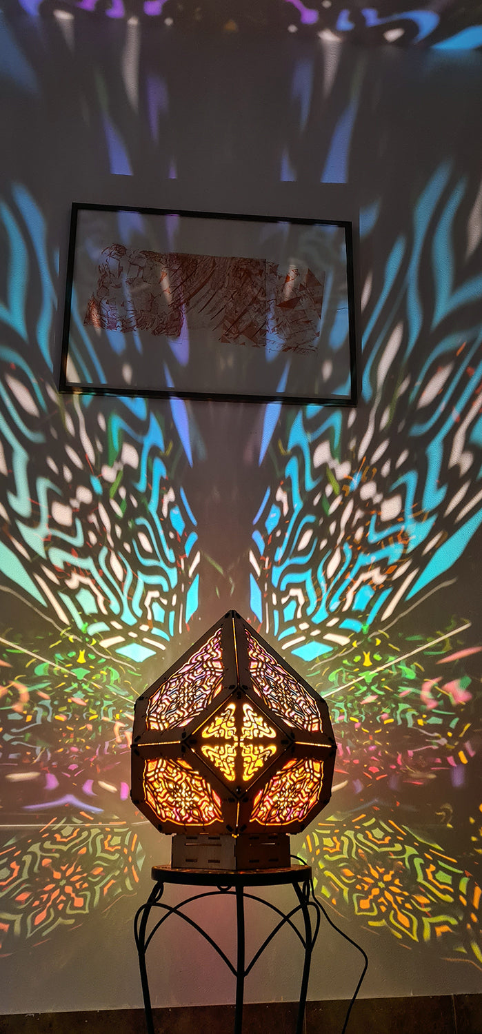 Blue Lotus Shadow Lamp