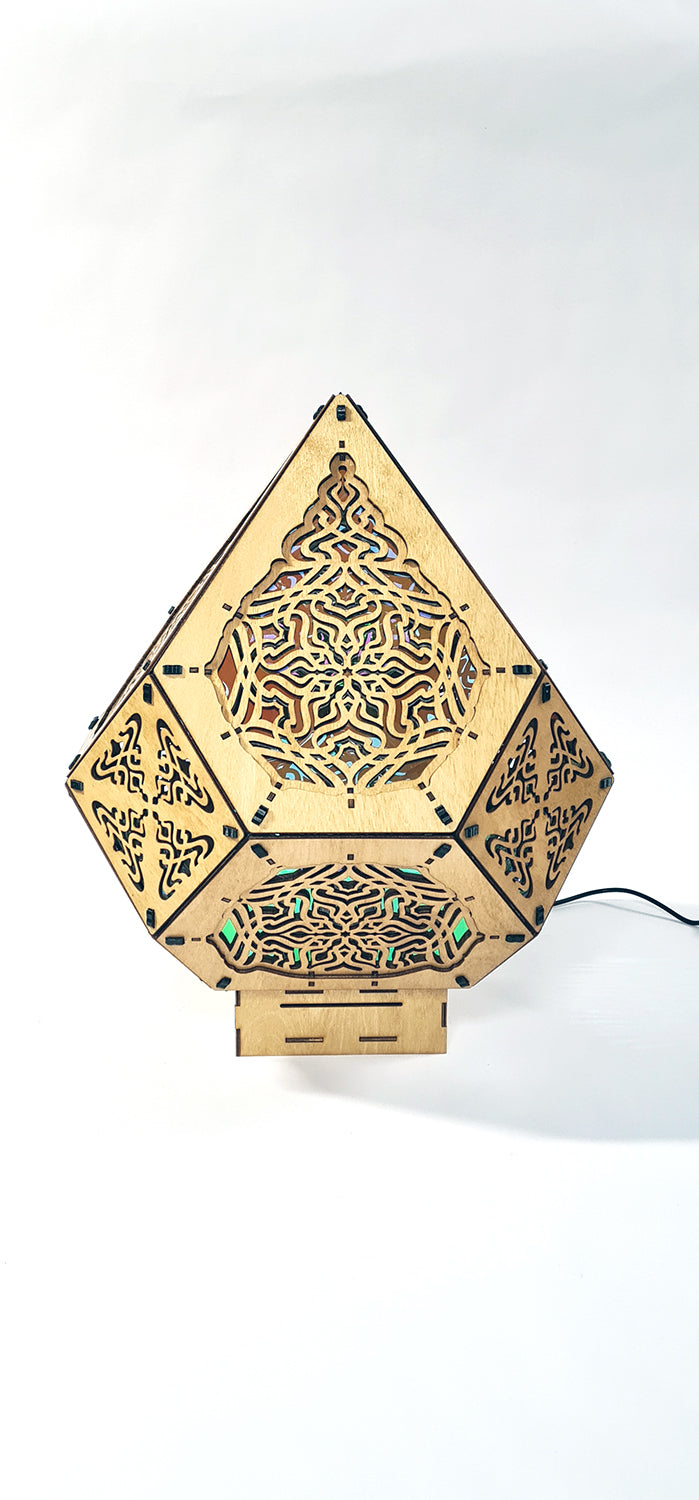 Blue Lotus Shadow Lamp