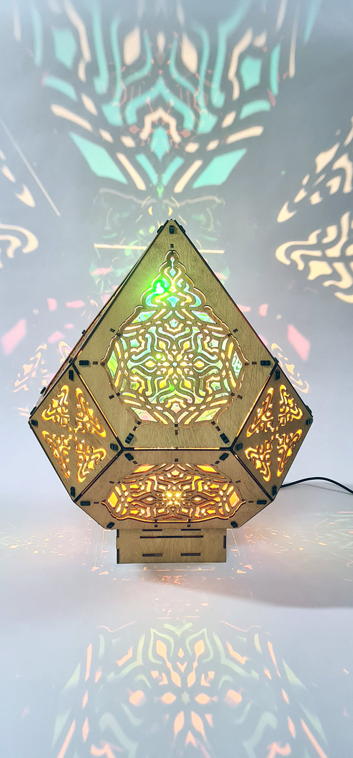 Blue Lotus Shadow Lamp