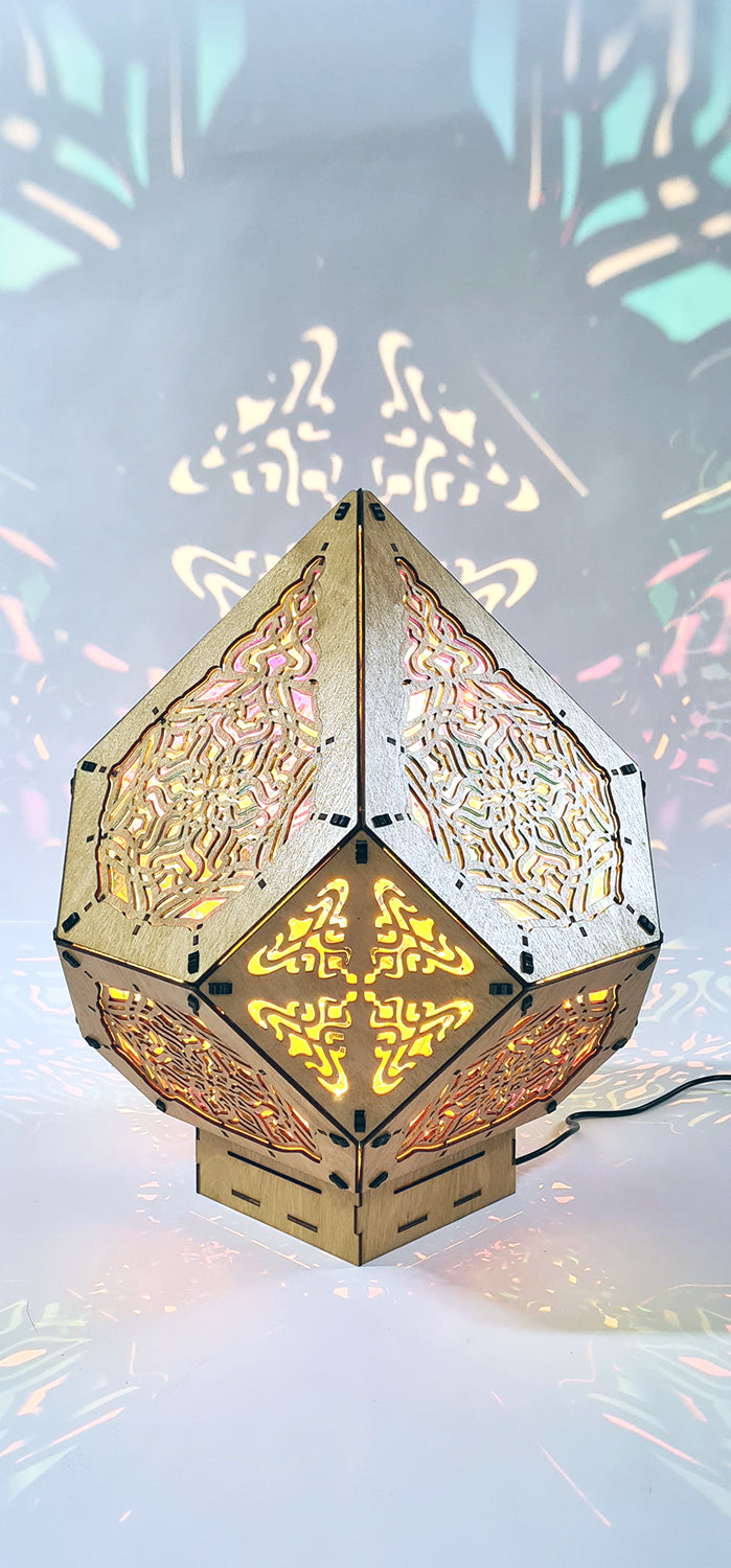 Blue Lotus Shadow Lamp