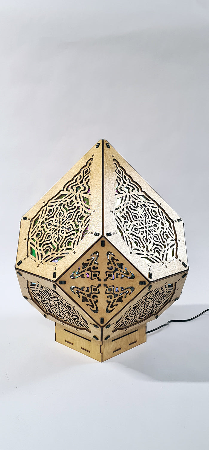 Blue Lotus Shadow Lamp