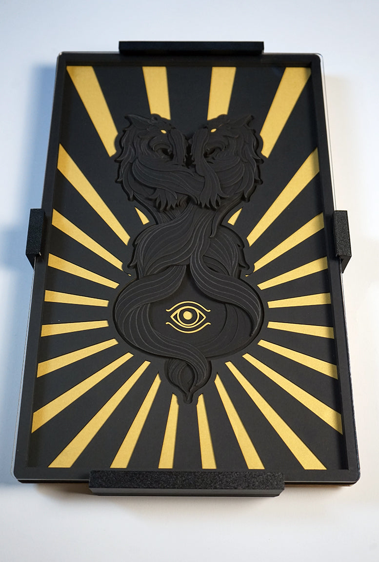 Recognition (deep black edt) - layered paper cut art