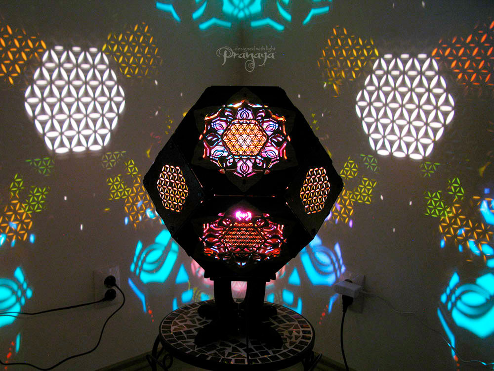 Flower of Life Geometric Shadow Lamp