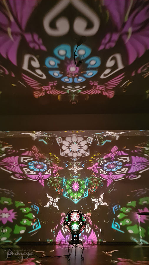 Lamphophora - psychedelic shadow lamp inspired by cacti