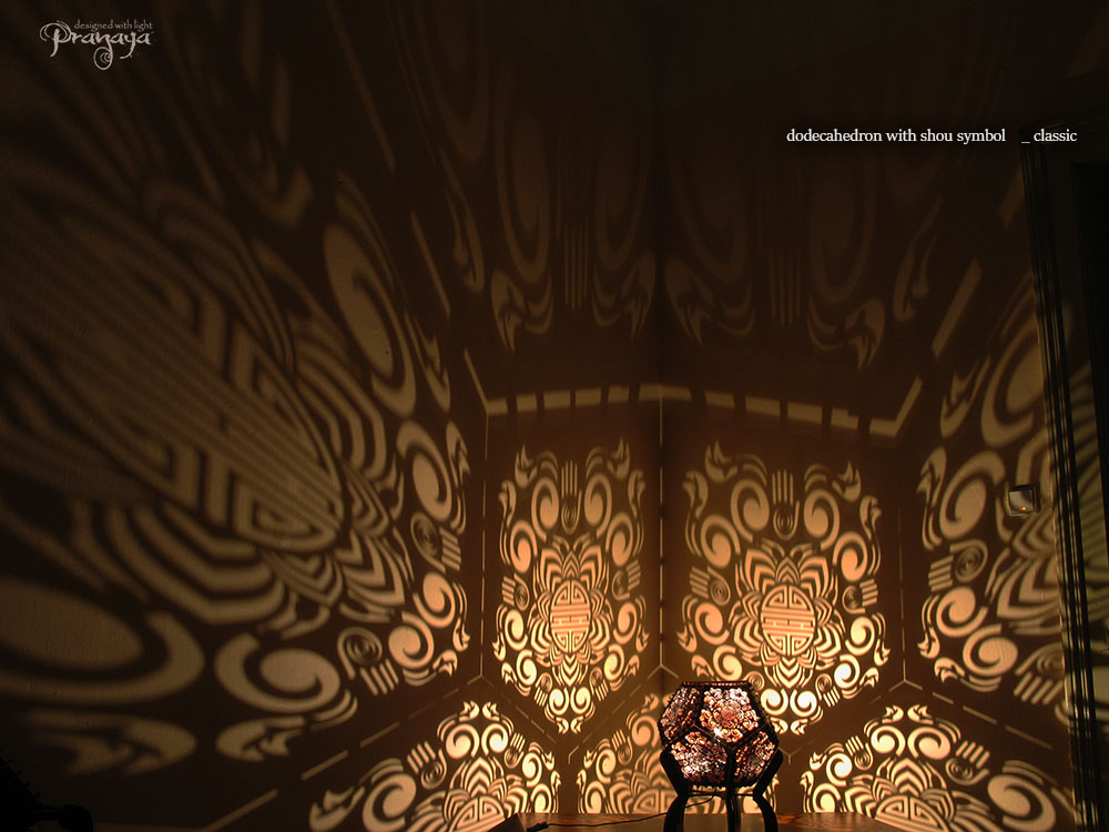 pranaya design cozy lights platonic solid with spiritual symbols
