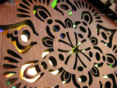 pranaya design elegant wooden lamp for home decoration